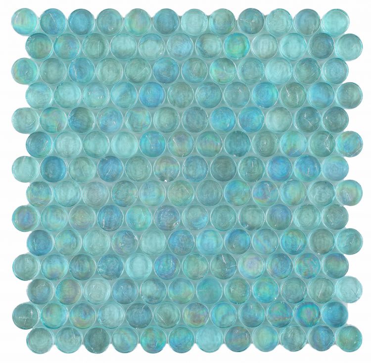 Malibu Turquoise Penny 12.25 x 12.25( Mapei Adesilex-P10 REQUIRED)
